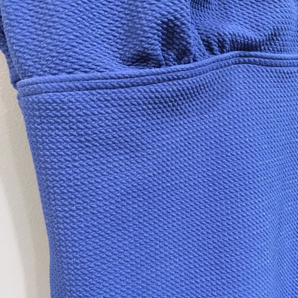 Lands End Tummy Control Metallic One Piece Swimsuit Womens XL 18 Blue UPF 50 - Picture 5 of 14